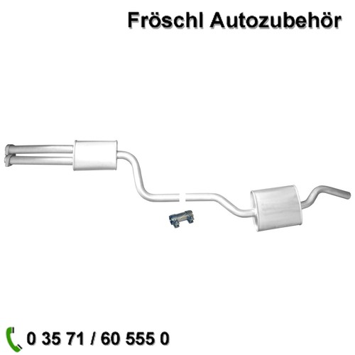 Schalldämpfer auspuff mitte - schalldämpfer,