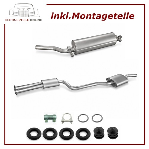 Auspuff set für mercedes benz - auspuff,