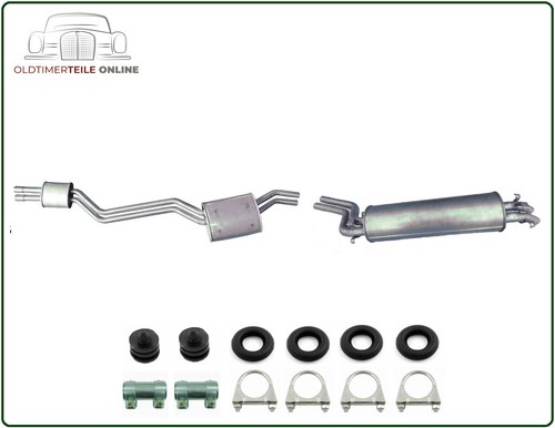 Auspuff set für - auspuff, mercedes
