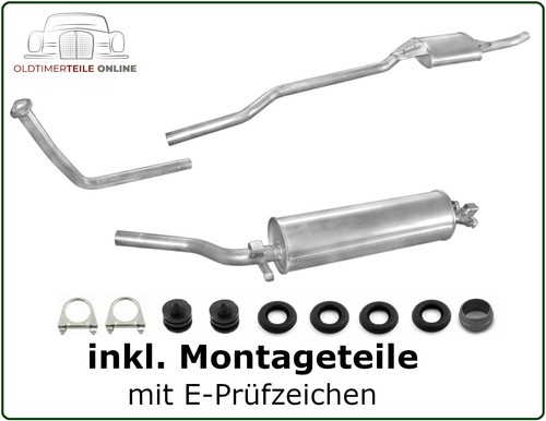 Auspuff set für mercedes w123 - auspuff,